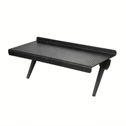 Adjustable Screen Top Storage Shelf and Desktop Organizer (Black)