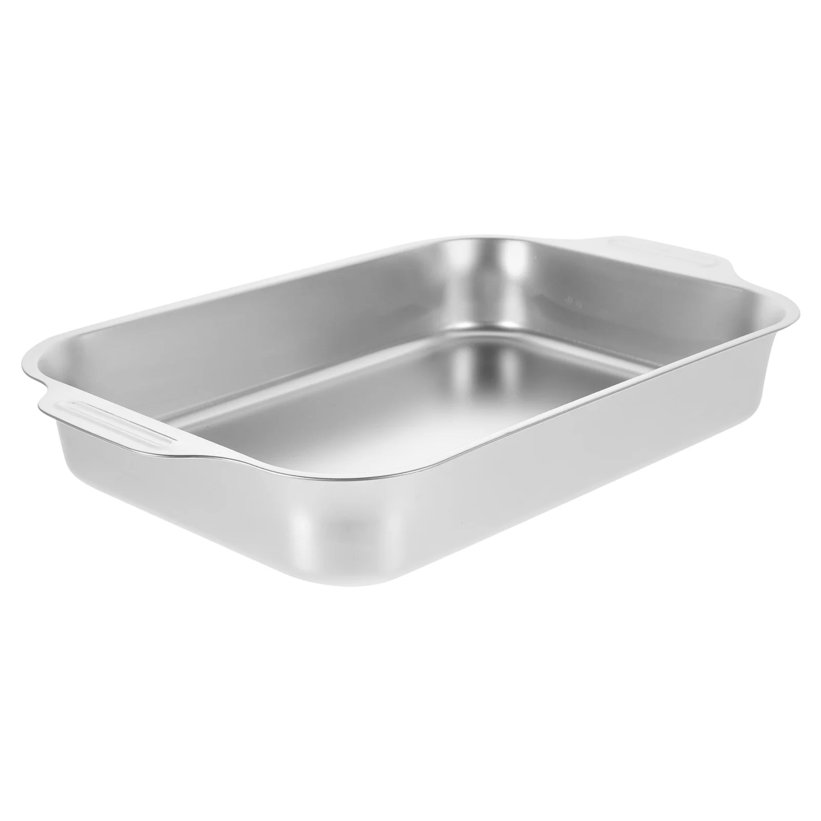 

Grilled Fish Plate Roasting Pan Rectangular Tray Stainless Steel Dish Serving Plates Trays for Cooking