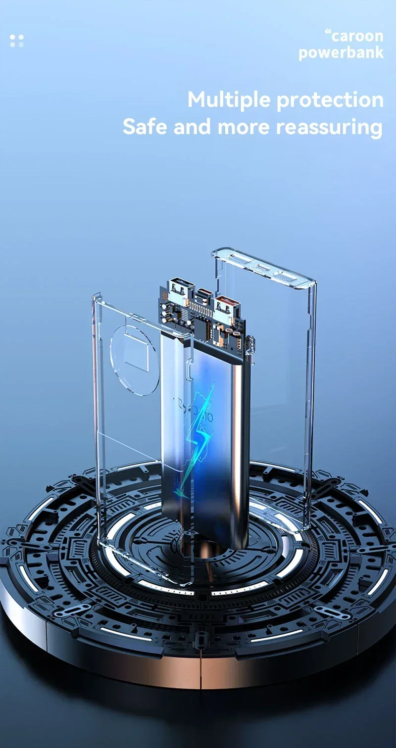 20000mAh Fast Charging Power Bank 120W High Capacity Powerbank Portable Battery