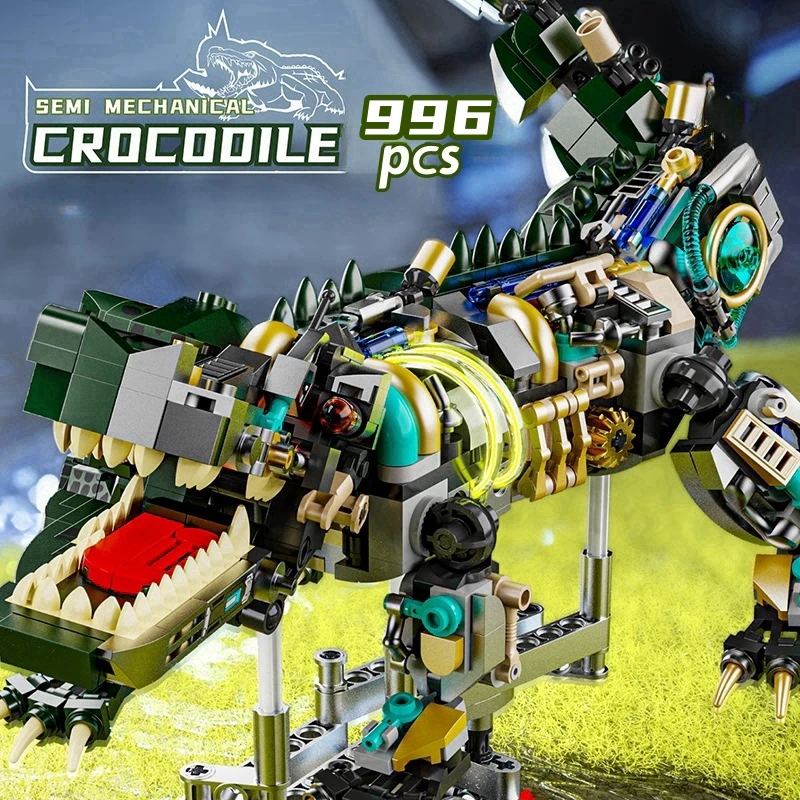 Mechanical Shark & Sea Life Building Set 4