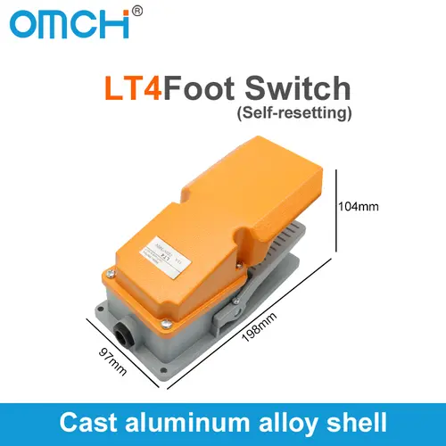 OMCH Foot Switch TFS201 Foot Switch LT4 Pedal Switch with Cable EKW-5A- B machine control switches - Image 13