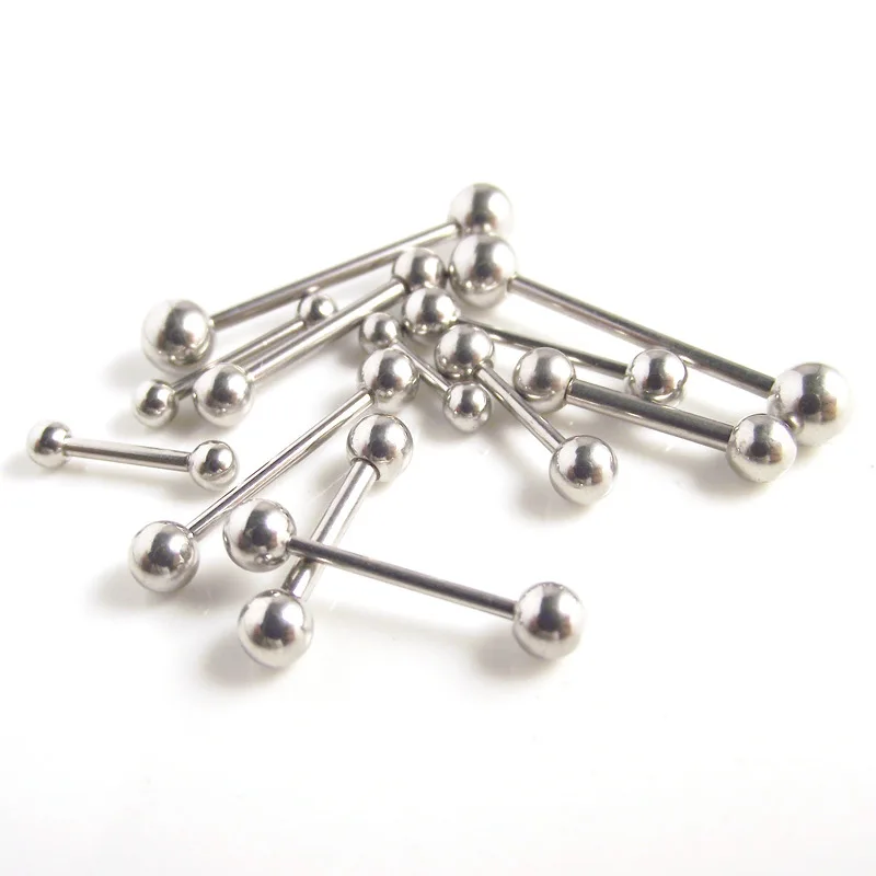 

1 PC 14G G23 Titanium Internally Threaded Tongue Nipple Shield Barbell Ring Bar Cartilage Earrings Body Piercing Jewelry 10-20mm