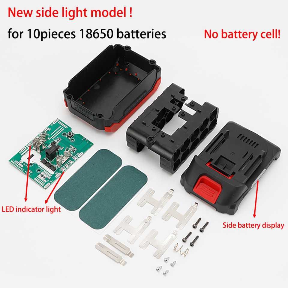 5s2p 18650 Lithium Battery Case Storage Box PCBA BMS Protection Circuit Board for Makita Lomvum Zhipu Hongsong Jingmi Housings