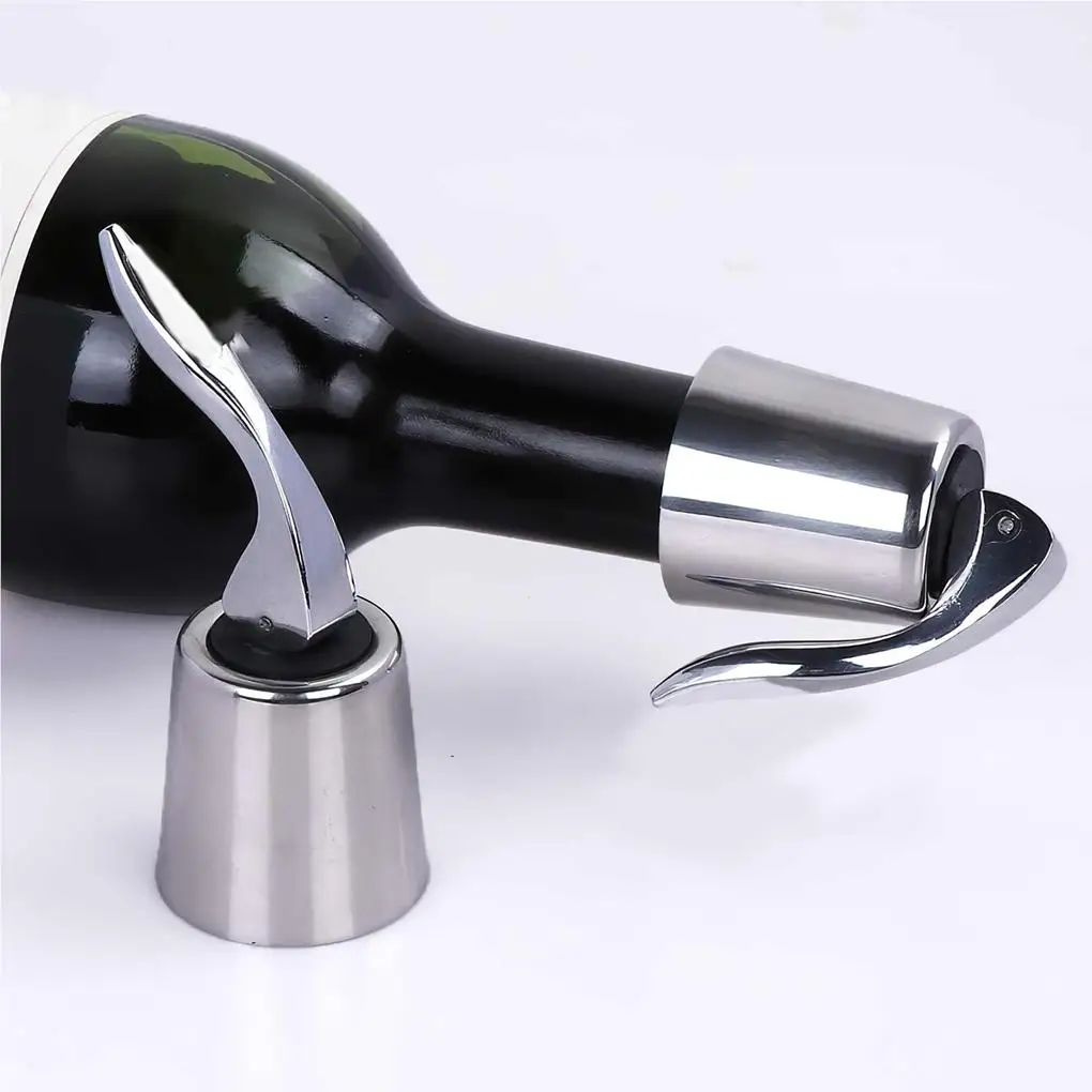 

2pcs Wine Bottle Stopper Vacuum Sealed Bottles Plug Container Covers