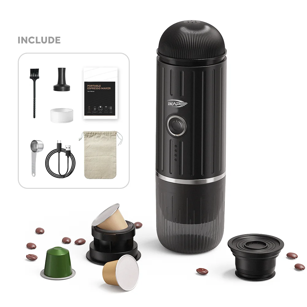 IKAPE Portable Electric Espresso Maker, Capsule Coffee