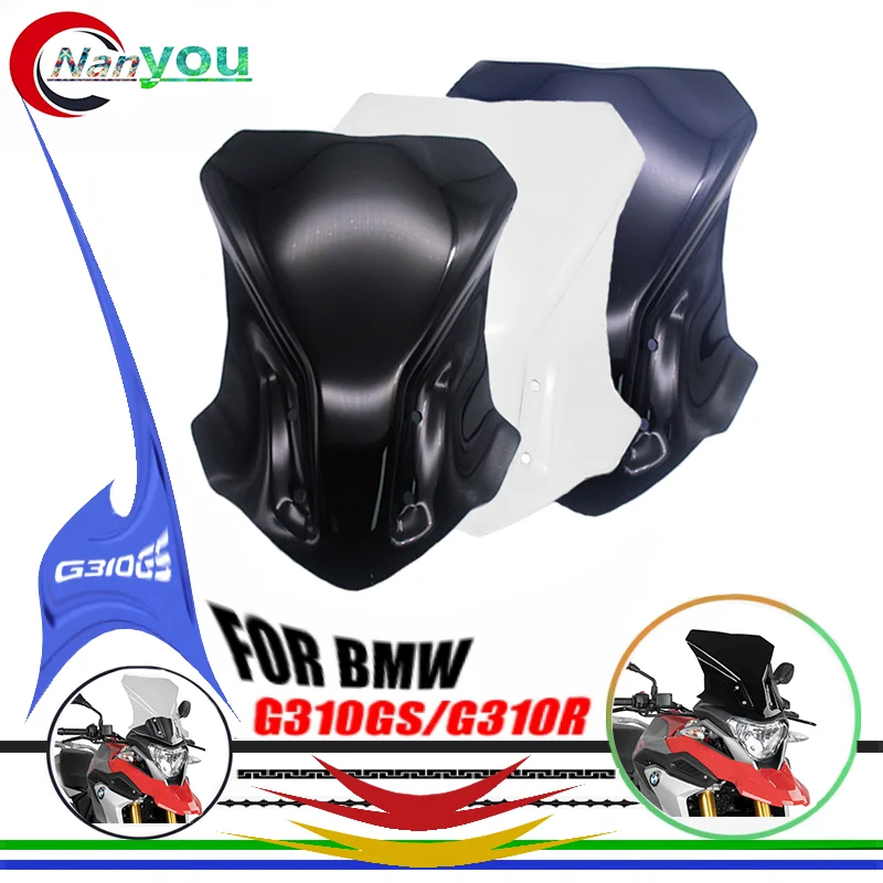 

G310GS Motorcycle Windscreen Windshield Visor Fits For BMW G310GS G310 GS 2017 2018 2019 2020 2021 2022 Double Bubble Screen