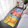 One P-Piece Cartoon Floor Mat Graphic Printed Flannel Doormats for Bathroom Kitchen Entrance Carpet Home Decor 4