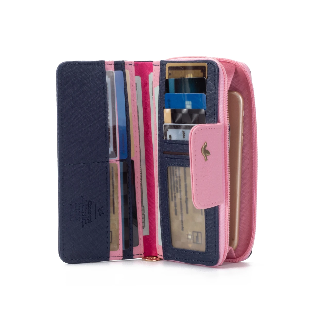 Elegant PU Leather Travel Wallet - Compact Card Holder and Coin Purse