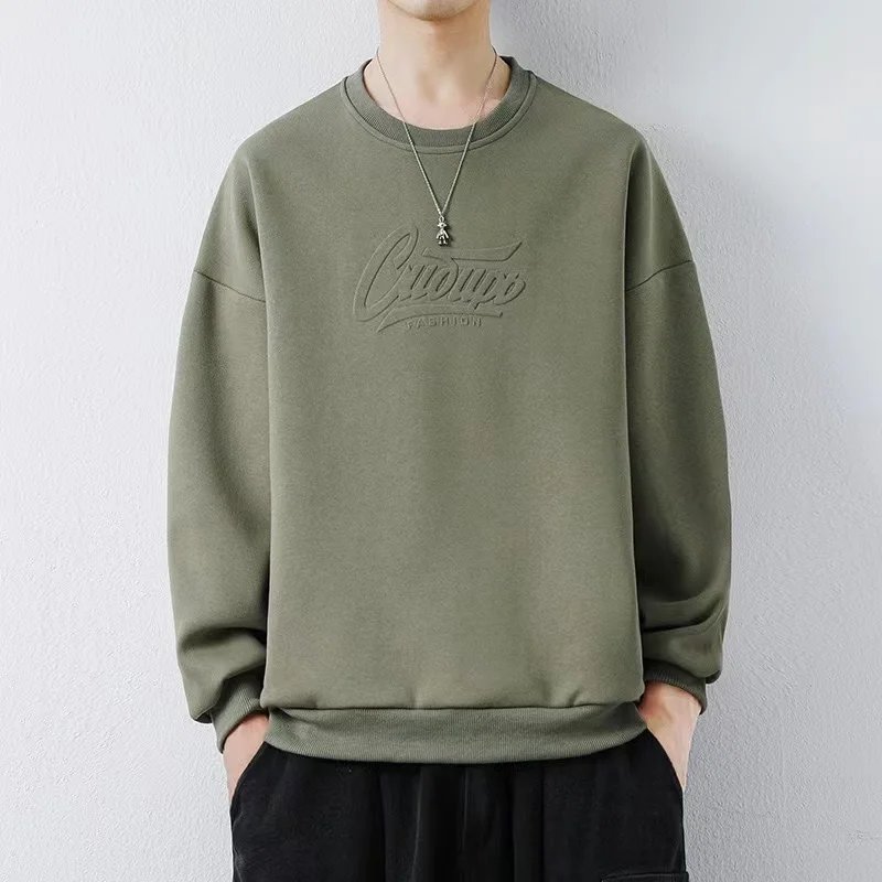 Fall/winter 2023 new fashion fabrics letter printed sweatshirt men's large size high quality pullover hoodie handsome  hoodies