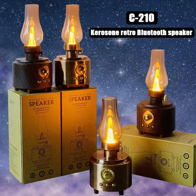 

Retro LED Kerosene Lamp with Wireless Bluetooth Audio for High-Quality Sound Experience