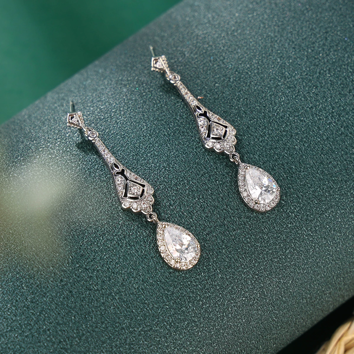 Orecchini A Nappa In Argento 925 Con Custodia | Lunghi A Goccia 66 Mm | Gioielli Impilabili Moda Donna