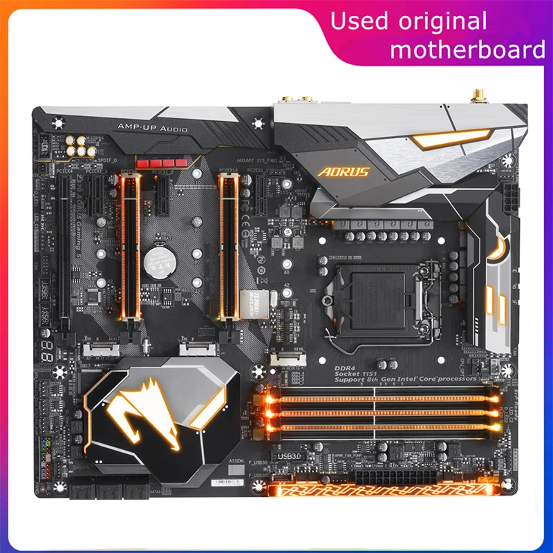 Usato Lga 1151 Per Intel Z370 Z370 Aorus Gaming 5 Computer Usb3.0 Sata3 Scheda Madre Ddr4 64G Scheda Madre Desktop