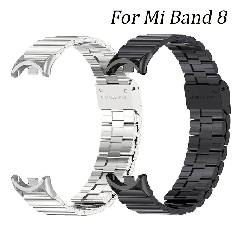 

Metal Strap For Xiaomi Mi Band 8 Smartband Accessories Stainless Steel Watchband for mi band 8 Bracelets for miband 8 Wristband