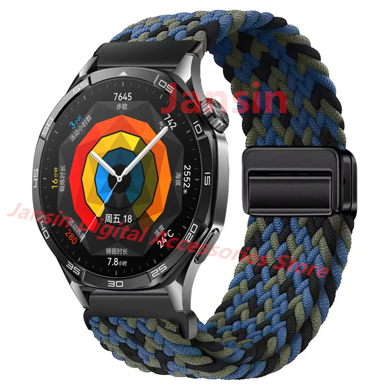 Elegant Weaves Nylon Loop Band - 22mm Bracelet Watchband