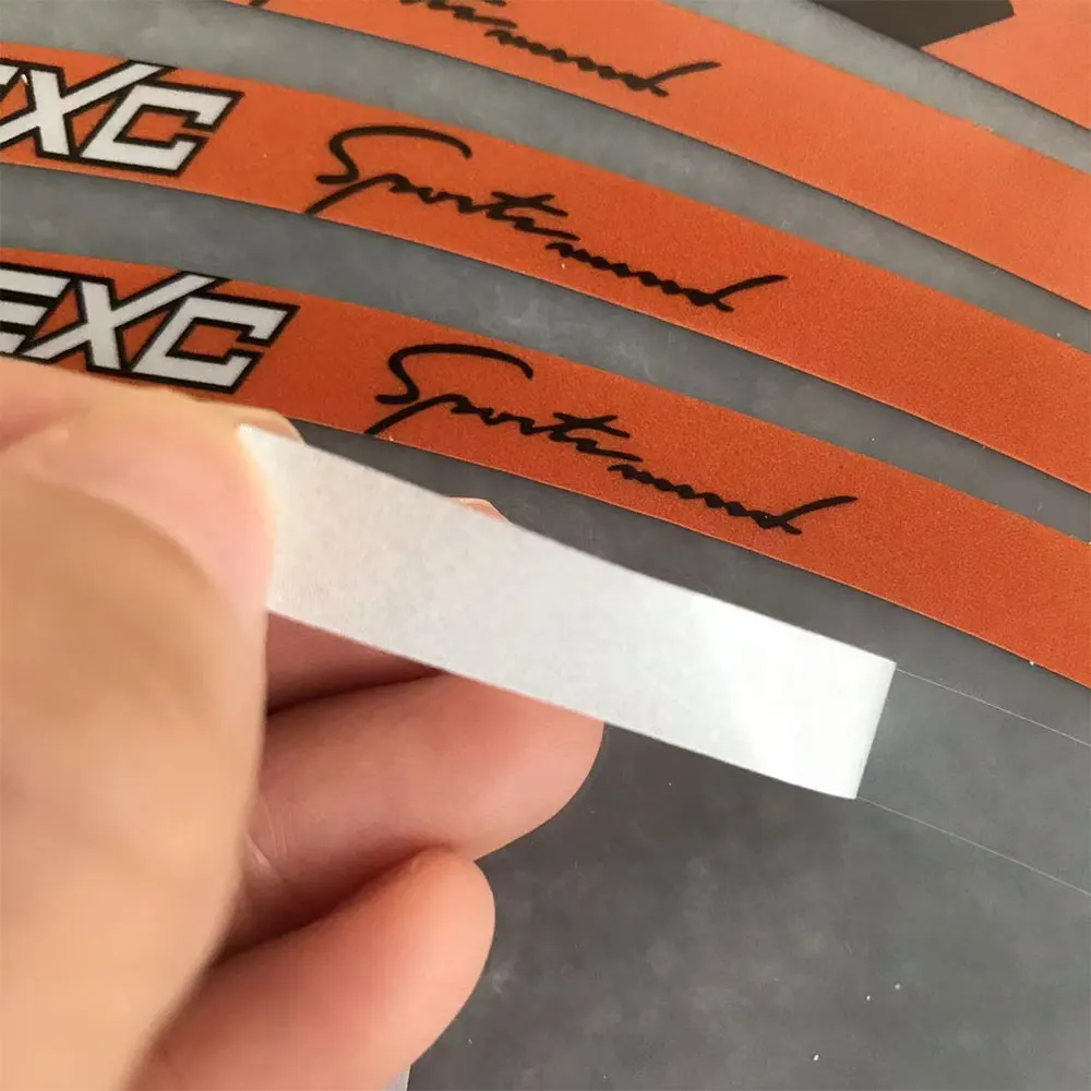For KTM 125 EXC 125/250/300/350/450/500 Racing Wheels Strips Motorcycle Wheel Tire Stickers Reflective Rim Tape Bicycle Decals