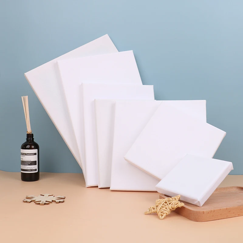 

White Blank Square Artist Canvas For Canvas Oil Painting Wooden Board Frame