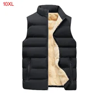 Autumn WInter Large Size Men Vest 10XL 9XL 8XL 7XL Loose Fleece Vests 150KG 1