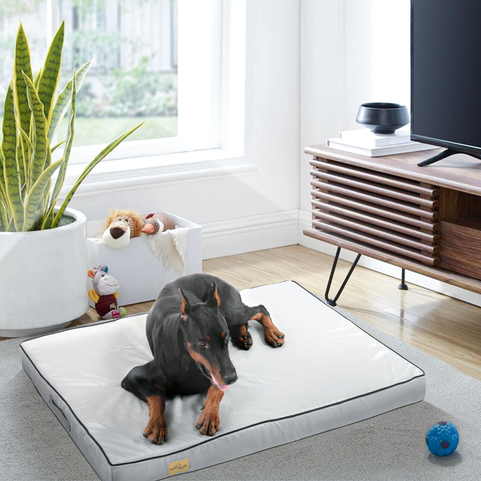Waterproof Dog Bed Large Foam Pet Lounge With Washable And Removable Cover for Small Medium And Large Dogs 1