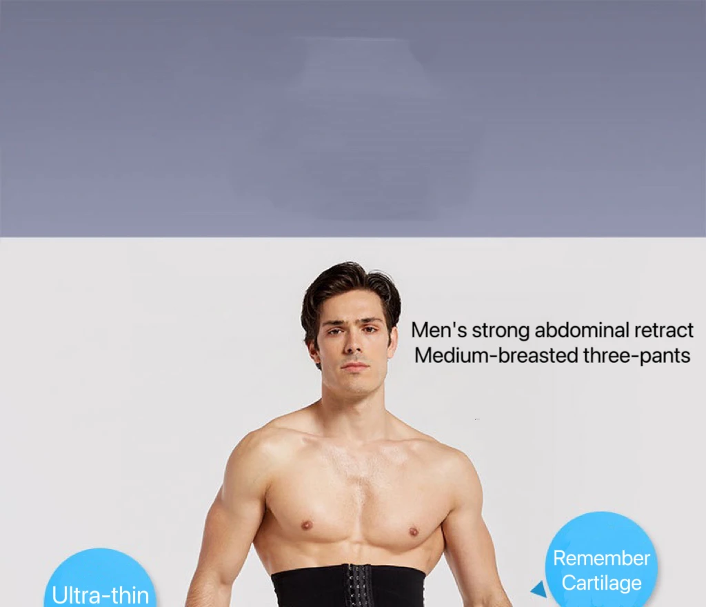 Men's high-waist tummy control shaping brief