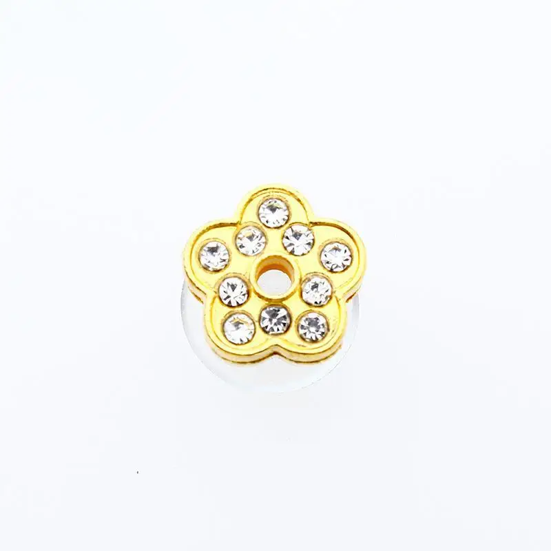 Goldene Buchstaben Kristall Diamant Legierung Charms Zubehör Mode Weiche PVC Schuhe Schnalle Kinder Dekoration Design Großhandel 1 Stücke – Detail 35