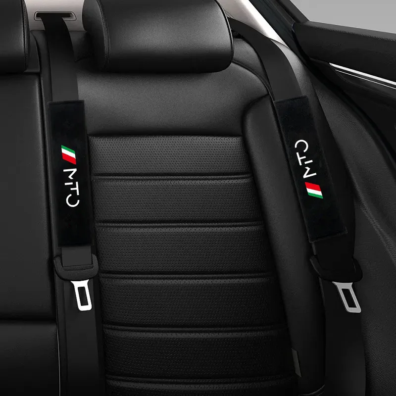 

2Pcs Car Safety Belt Shoulder Protector Decoration Plush Shoulder Protector for MITO General Models Accessories