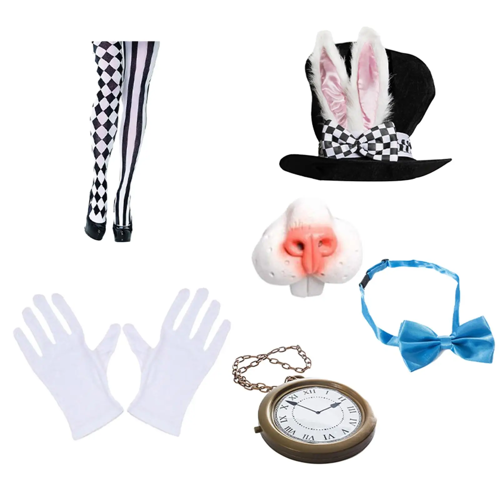 

Easter Costume Set Creative Roles Play Gloves Socks for Carnivals Easter Decorations Stage Show Themed Parties Masquerade