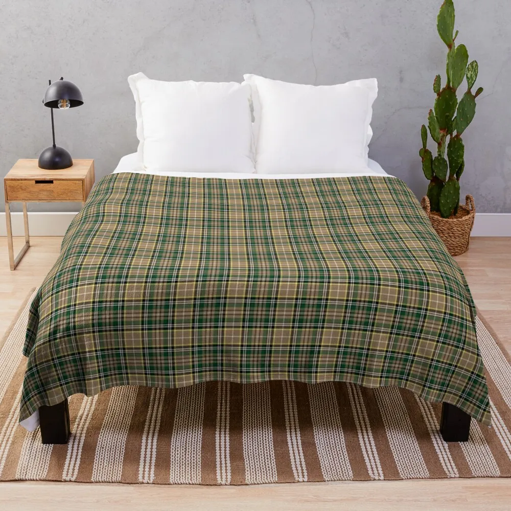 

Farrell Tartan Pattern Tan Irish Plaid Throw Blanket Sofas Heavy Blankets