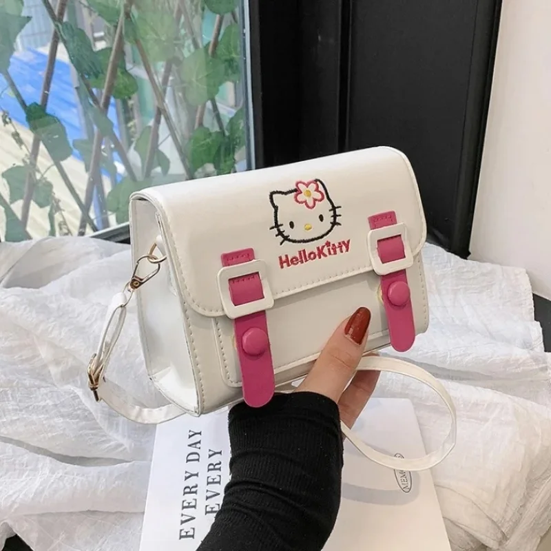 

Sanrio ПУ квадратная сумка аниме сумки через плечо Kawaii мессенджер Tote милые Мультяшные рюкзаки My melody Cinnamorol Kuromi модная сумка