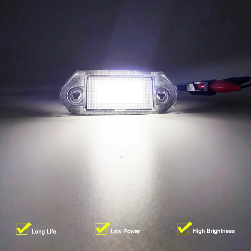 12V LED Number Plate Lamp For Skoda Octavia 1 1U2 Combi 1U5 1996-2010 White License Plate Light Assembly