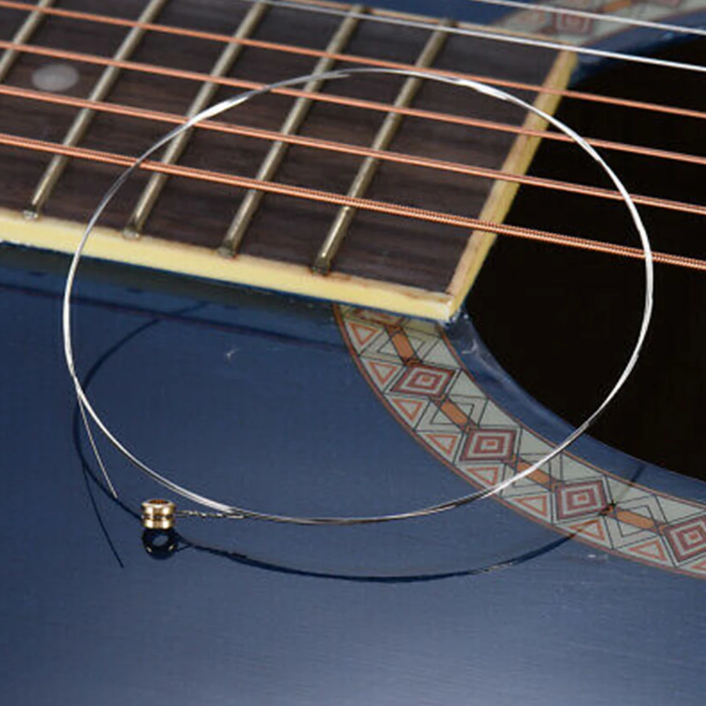 10 Stück Orphee Einzelsaiten für Akustikgitarre, 1. E-Saite (.010), Einzelsaite, Ersatz für Gitarrenzubehör, hochwertige Saiten – Detail 3
