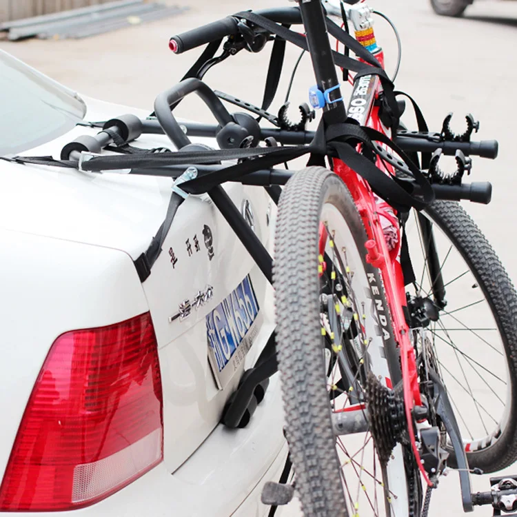 3-Bicycle Sturdy Arm Trunk Bike Carrier Rack Hatchback Rear Holder AUTO SUV & Car Roof