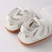 Baby Girls Boys First Walking Shoes Flats Adjustable PU Leather Anti-Slip Soft Rubber Sole Shoes Infant Girls Boys Outdoor Baby 2