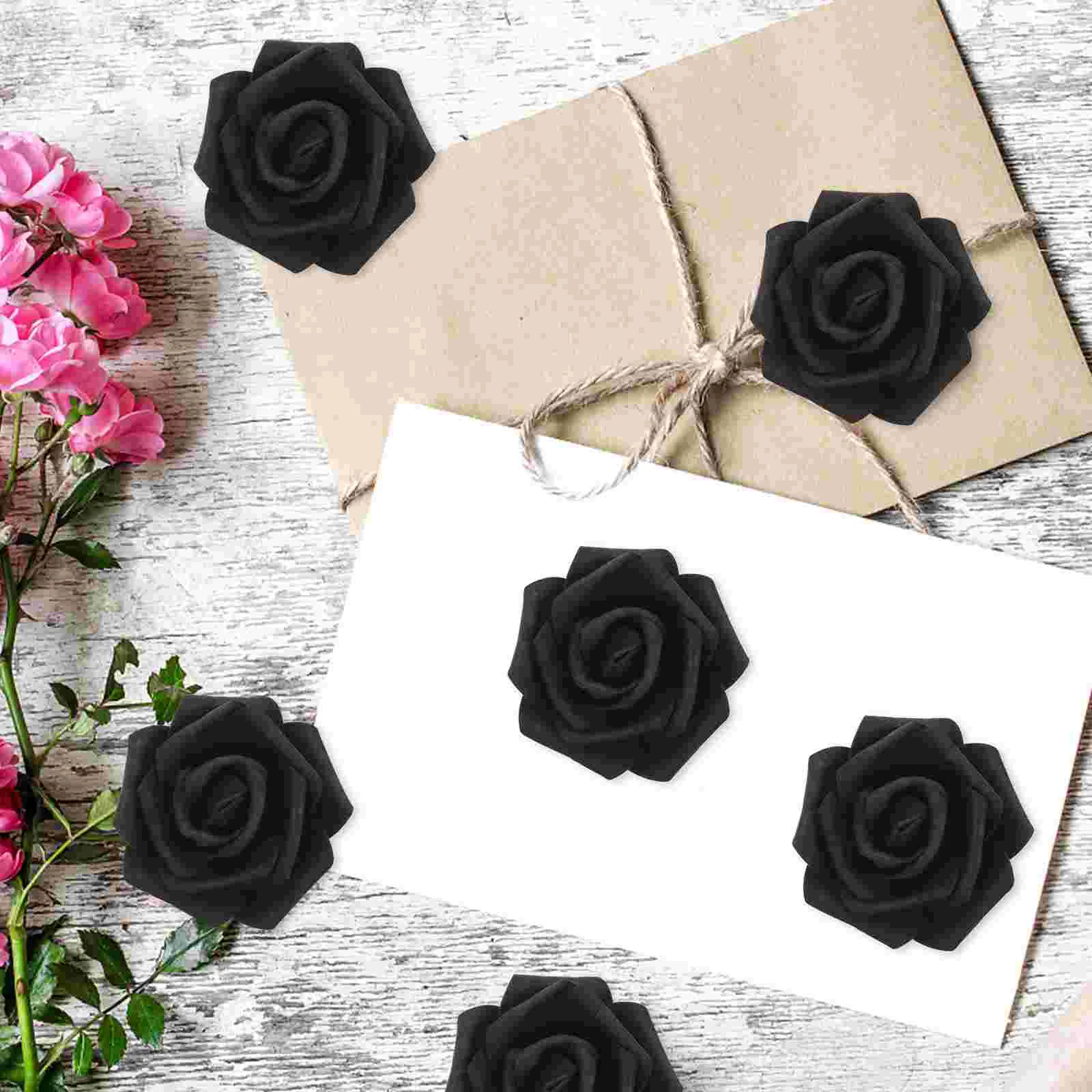 

DIY Crafts Flowers Artificial Flower Faux Rose Head Wedding Decoration Artificial Rose Head Photo Props Fake Rose Head