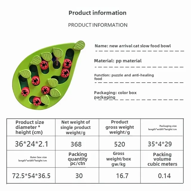 Cross-Border Pet Bowl Cat Slow Feeding Bowl Pet Educational Tool For Cats Amazon Best Seller New Model Dog Bowl Plastic Material 3