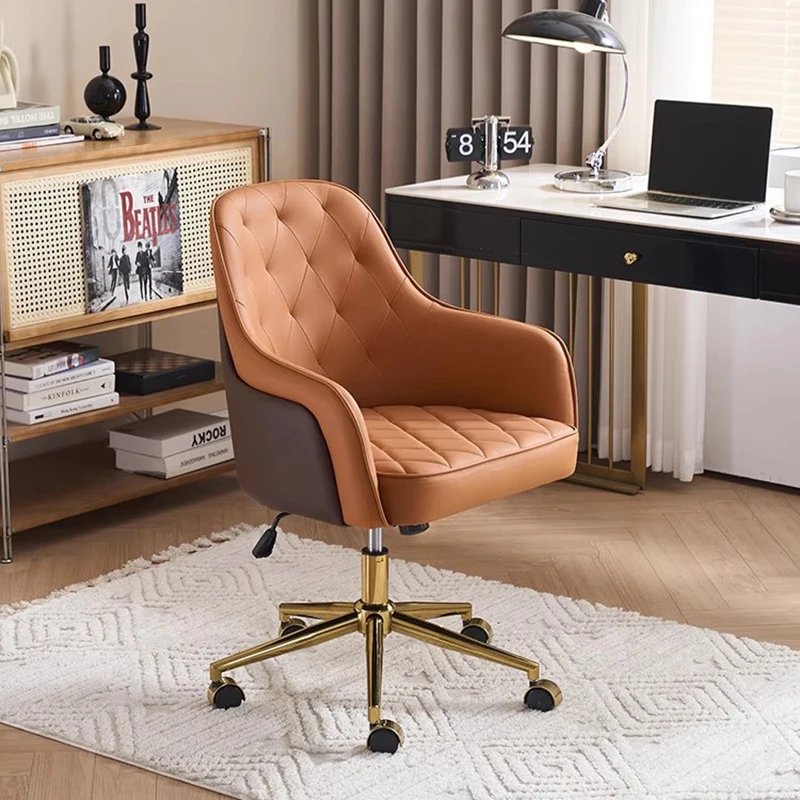 Leather Metal Office Chairs Executive Computer Ergonomic Recliner Office Chairs Waiting Modern Cadeira Para Computador Furniture