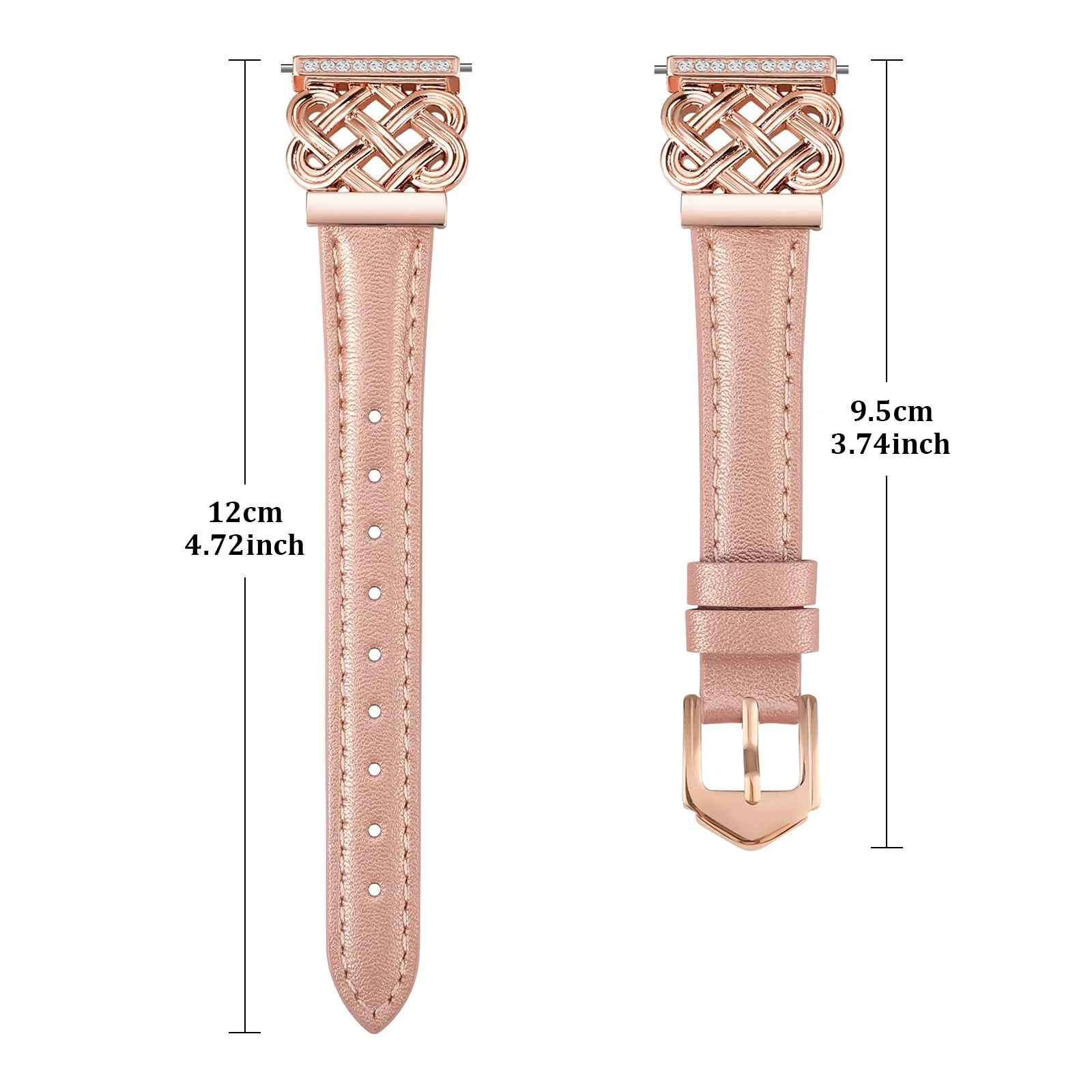 Elegant Women's Leather Watch Strap - Premium 20mm Design