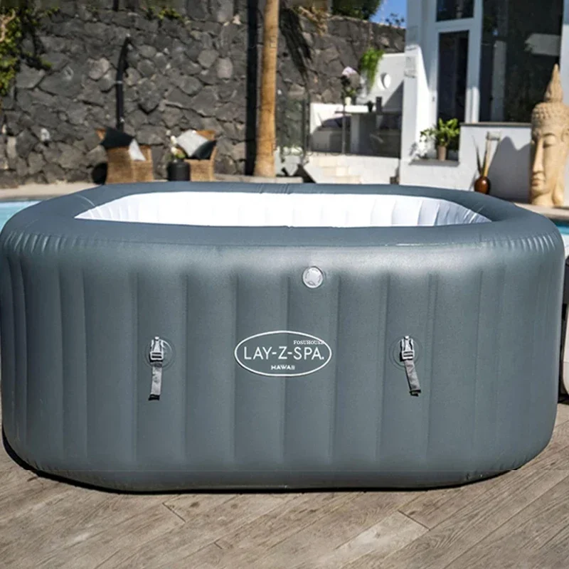 Household Outdoor Massage Bubble Whirlpool Constant Temperature Heating Bathtub Athroom Fixture Whirlpool Inflatable Bathtubs