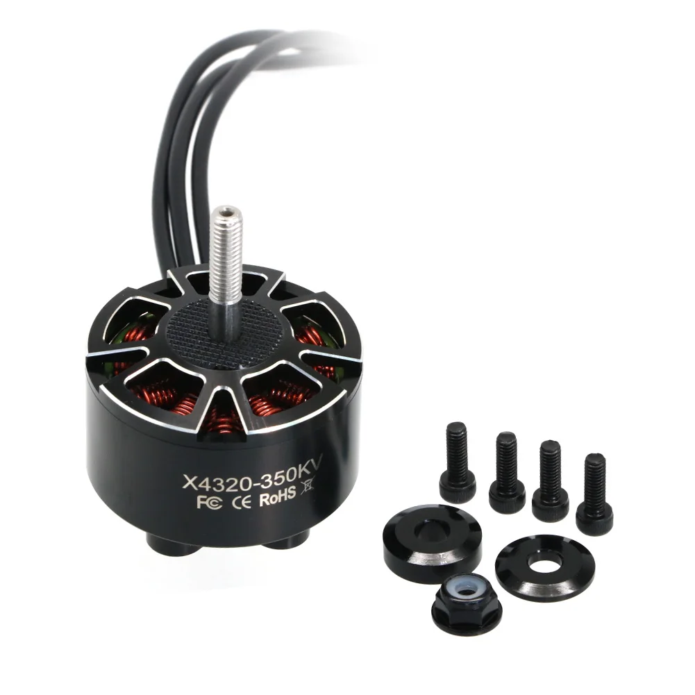4pcs/lot UAngel X4320 4320 350KV Brushless Motor 3S-8S for FPV Long Range X-Class RC Drone Multirotor DIY Parts