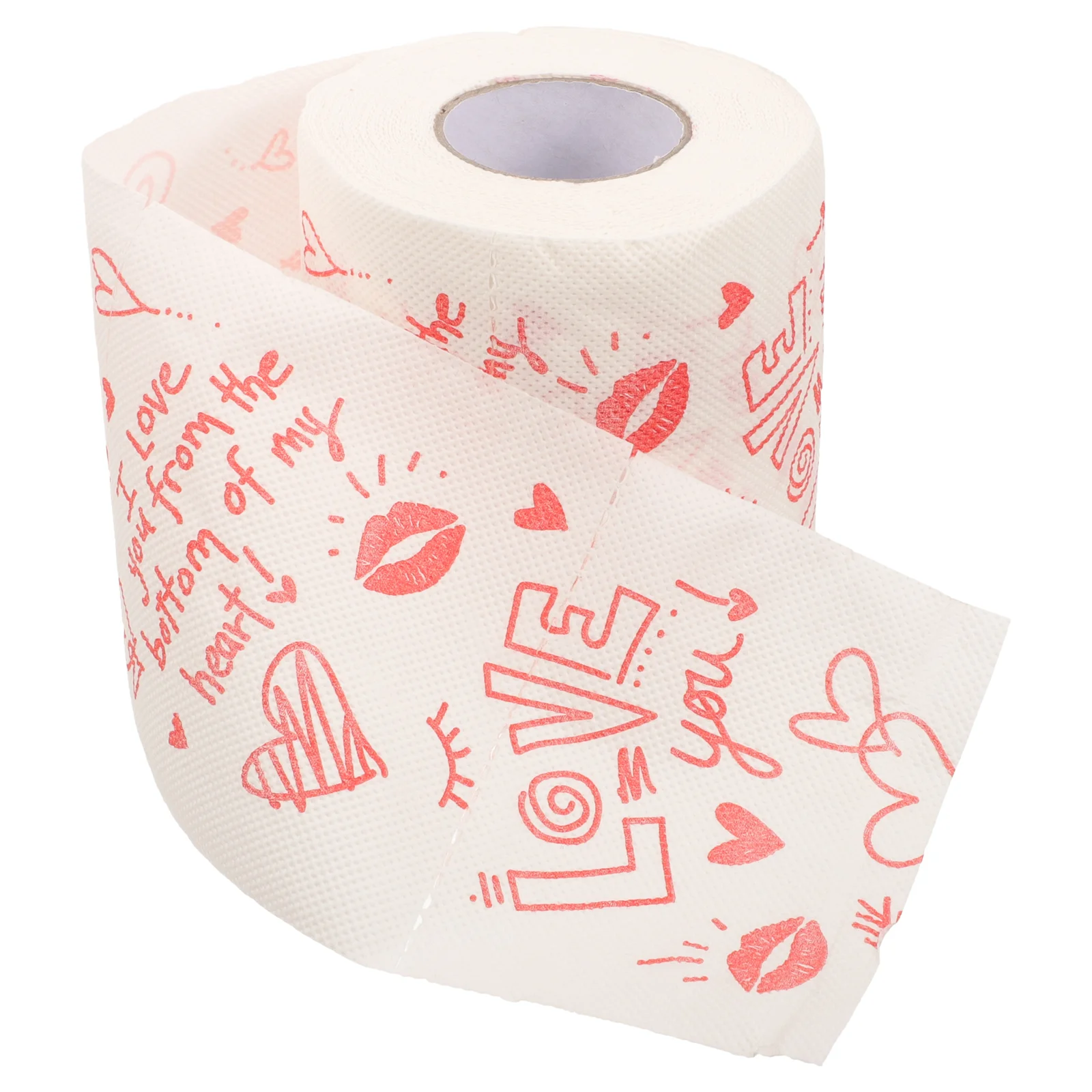 Valentines Day Creative Toilet Paper Roll Bathroom Tissue Soft Napkins Hygienic Dispenser Colored Tissues Sanitary Paper