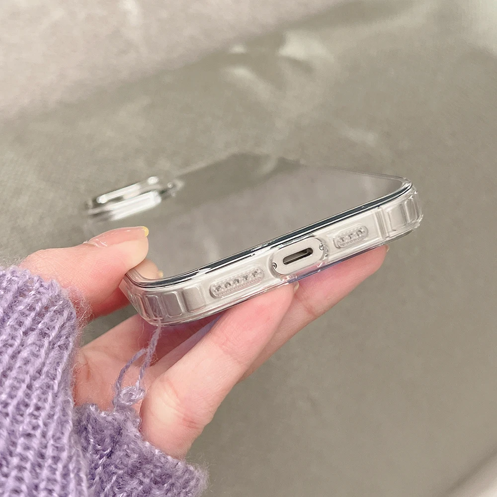 Luxury Acrylic Makeup Mirror Phone Case with Plating Shockproof Cover