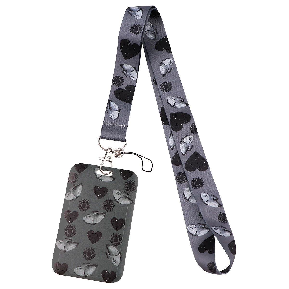 Lemon-Themed Key and ID Badge Holder with Multifunctional Strap Accessories