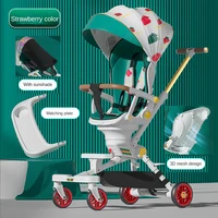 Two-Way Foldable Baby Stroller with 360° Rotation