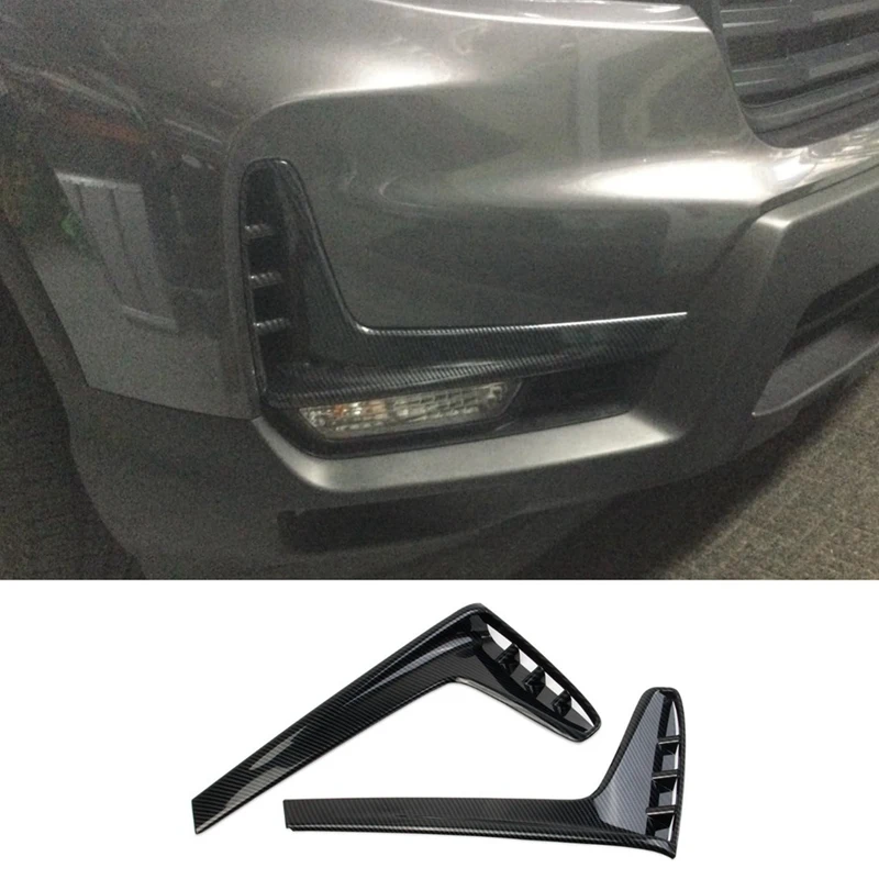 

For Honda Ridgeline 2021-2023 Passport 2022-2023 Front Fog Lamp Grille Vent Trim Cover Trim Parts Component Carbon Fiber