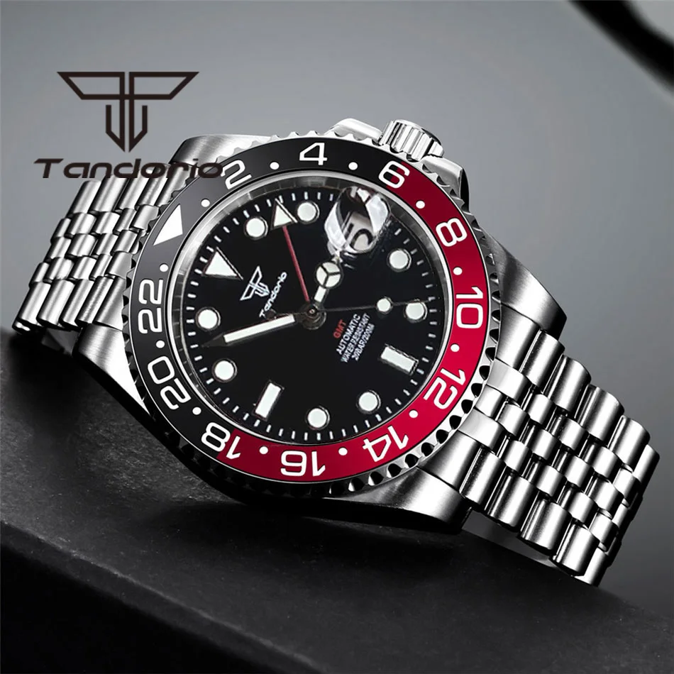 Tandorio NH34A GMT 200m Waterproof Automatic Wristwatch for Men