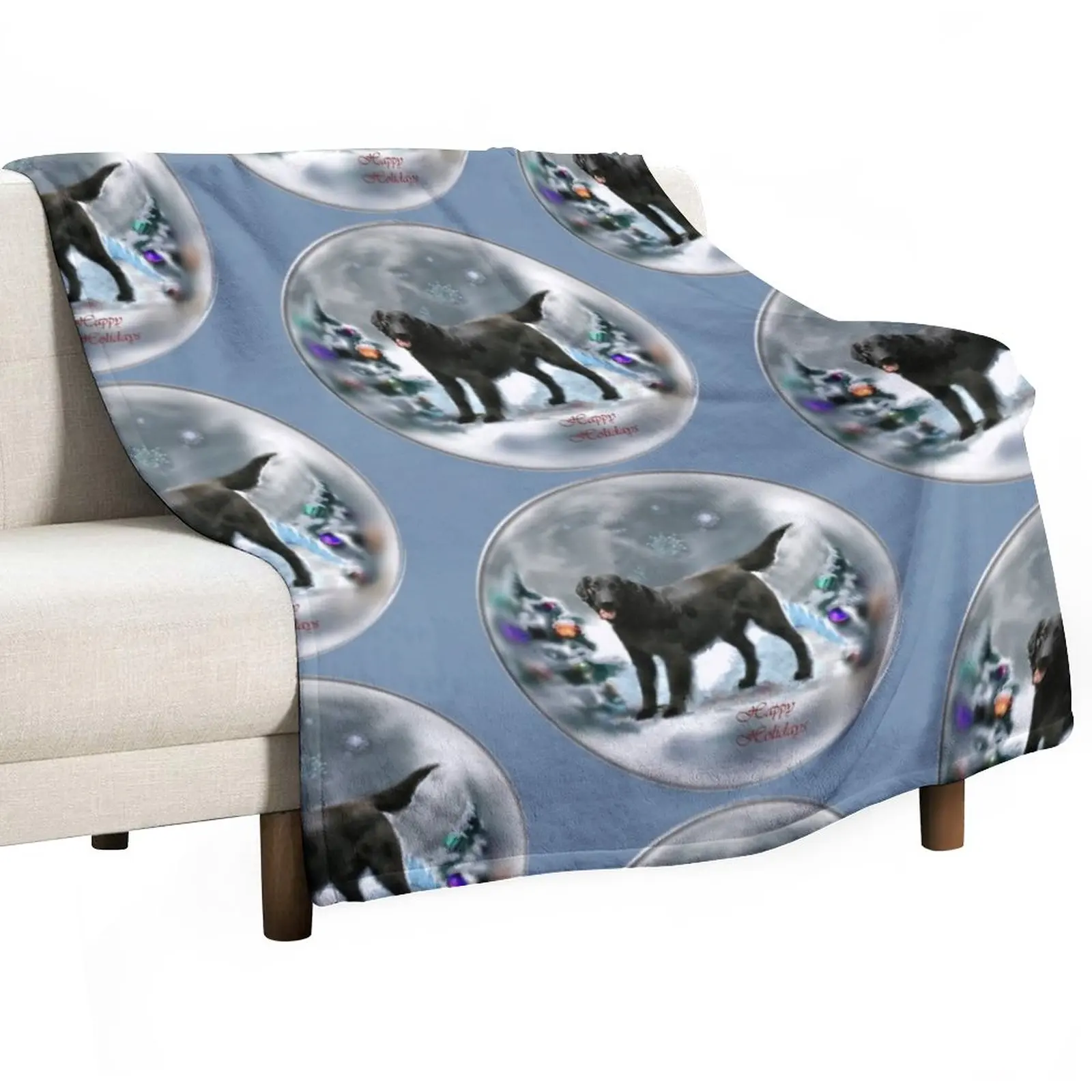 

Рождественские подарки ретривера с плоским покрытием, одеяло, постельное белье, роскошное одеяло, одеяло, декоративные одеяла для дивана