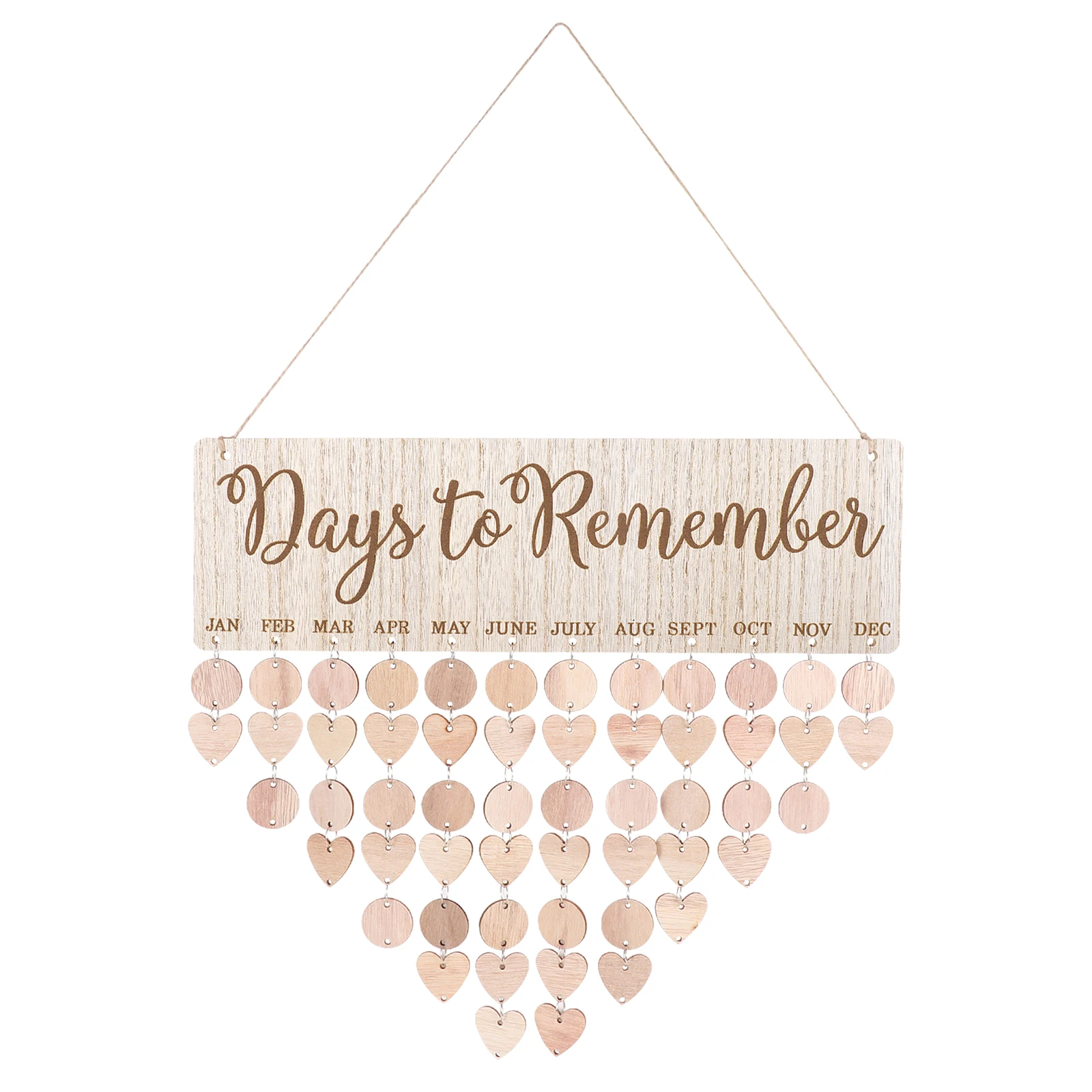 

Days to Remember Board Wall Hanging Wooden Family Birthday Reminder Calendar Sign Board Wooden Family Blessings Calendar Plaque