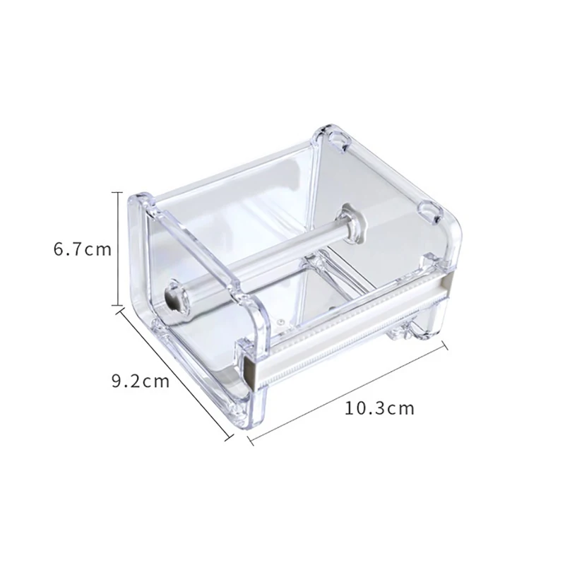 1PC 10.3x9.2x7.1cm taglierina per nastro adesivo Washi Tape Storage Organizer Cutter Organizer per Dispenser di nastro per ufficio - immagine 6