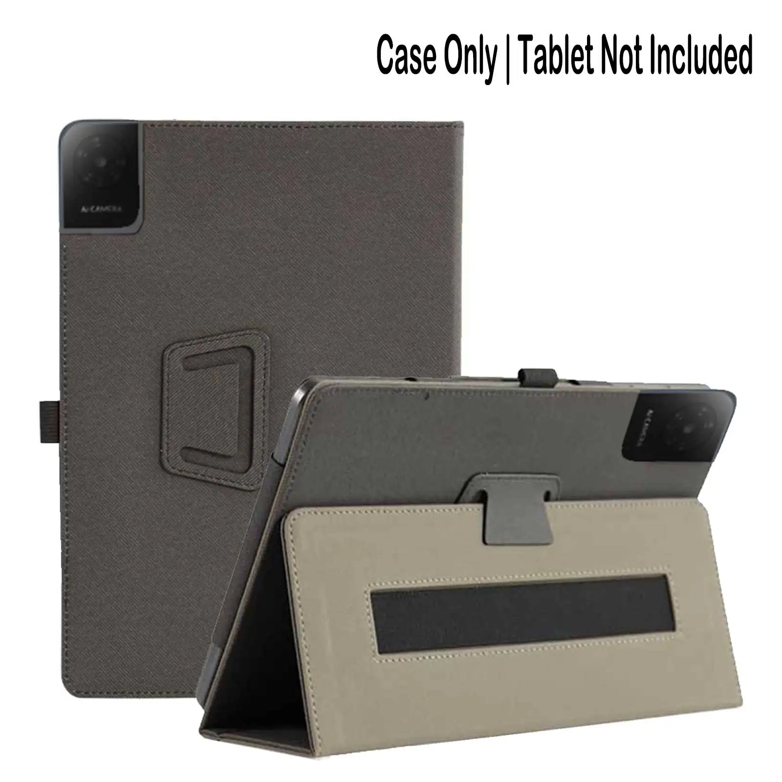 Durable Shockproof PU Leather Tablet Case with Kickstand and Hand Strap