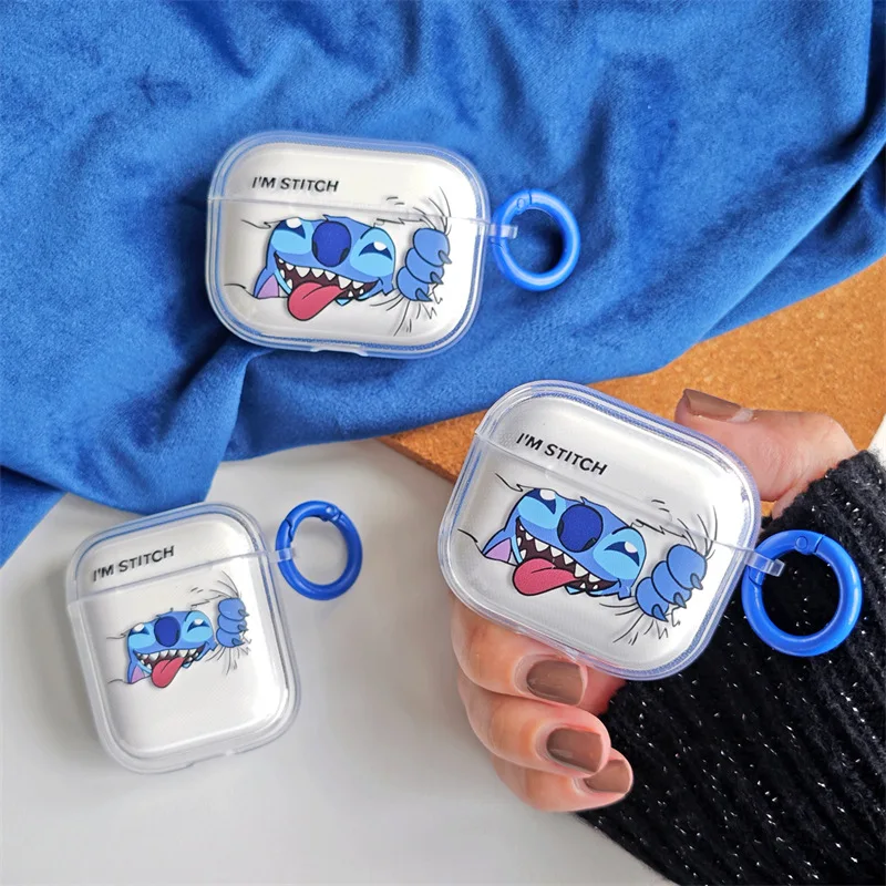 Stitch For Airpods Pro Custodia Di Seconda Generazione, Custodia Anime Per Auricolari 3D Cartoon Per Airpods Pro/Airpods 3/Airpods 1/2 Custodia Per Ba
