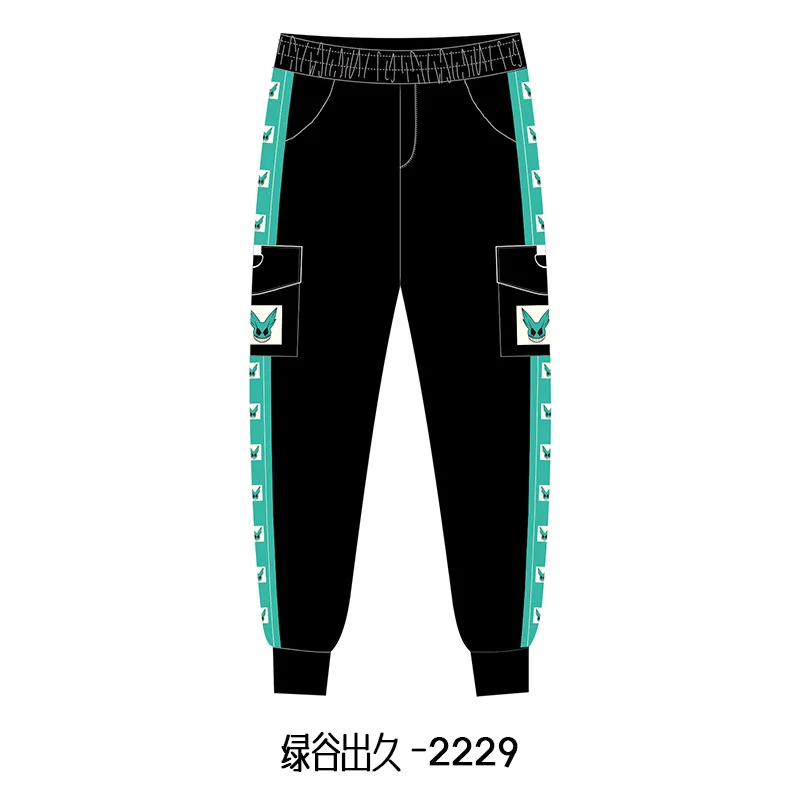 My Hero Academia Japan Anime 2024 New Fashion Printing Casual Pants Sweatpants Running Sporting Clothing  Winter Cargo pants 6